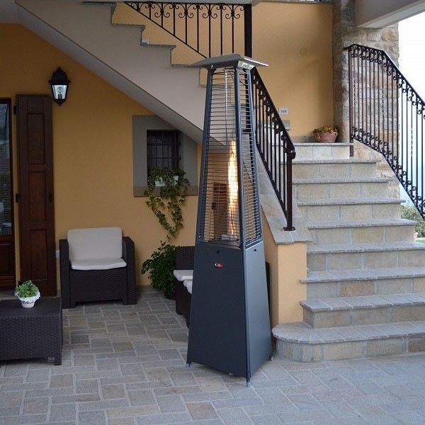 Уличный газовый обогреватель Italkero Falo Evo Black чорний (10,4 кВт) FL10AE L0300 фото Уличный газовый обогреватель Italkero Falo Evo Black чорний (10,4 кВт) FL10AE L0300 фото