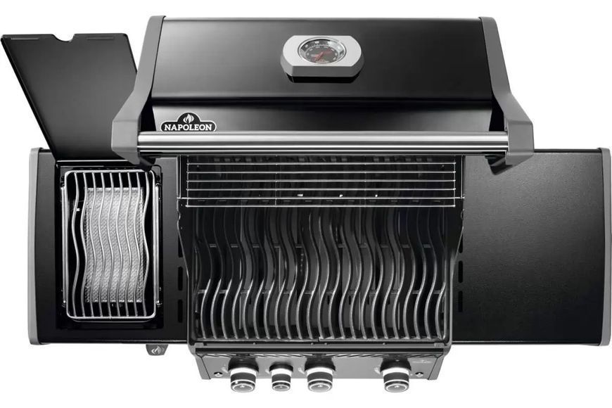 Газовий гриль Rogue PRO 425, з 3-ма основними пальниками, бічною конфоркою Sizzle Zone, чорний  RP425SIBPK-2-UA фото
