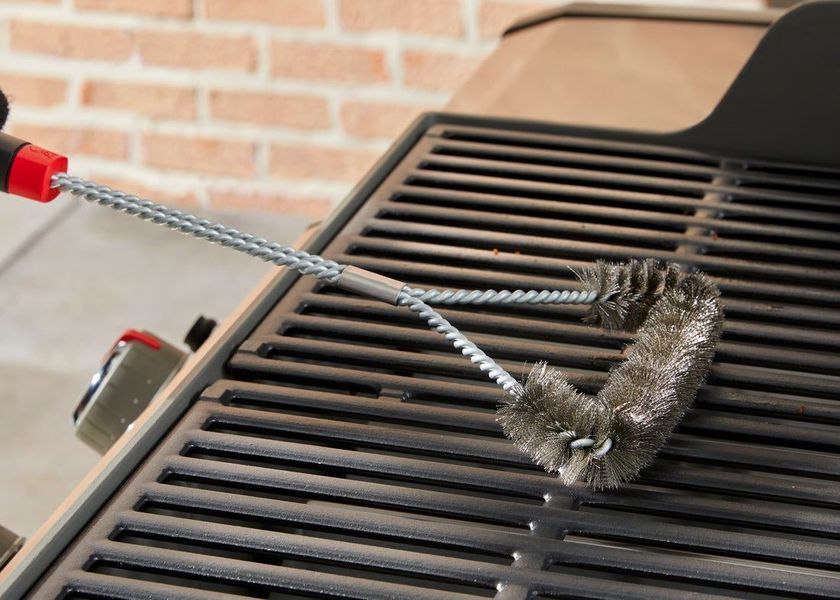Щітка для гриля Weber тристороння, 45см 6278 фото