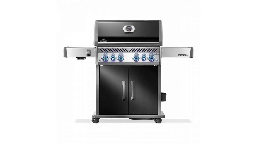 Газовый гриль Rogue PRO-S 525, с 4-мя основными горелками, задней инфракрасной горелкой и боковой SIZZLE ZONE, черный ВЕРТЕЛ В КОМПЛЕКТЕ RPS525RSIBPK-2-UA фото