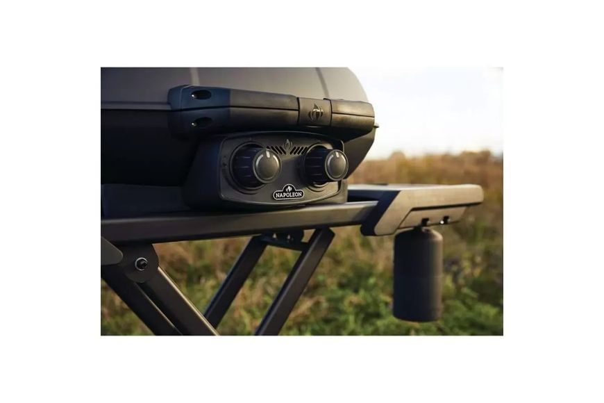 Портативный газовый гриль Phantom TravelQ PRO285X с 2-мя горелками на складной подставке на колесах PRO285X-MK-UA-PHM фото