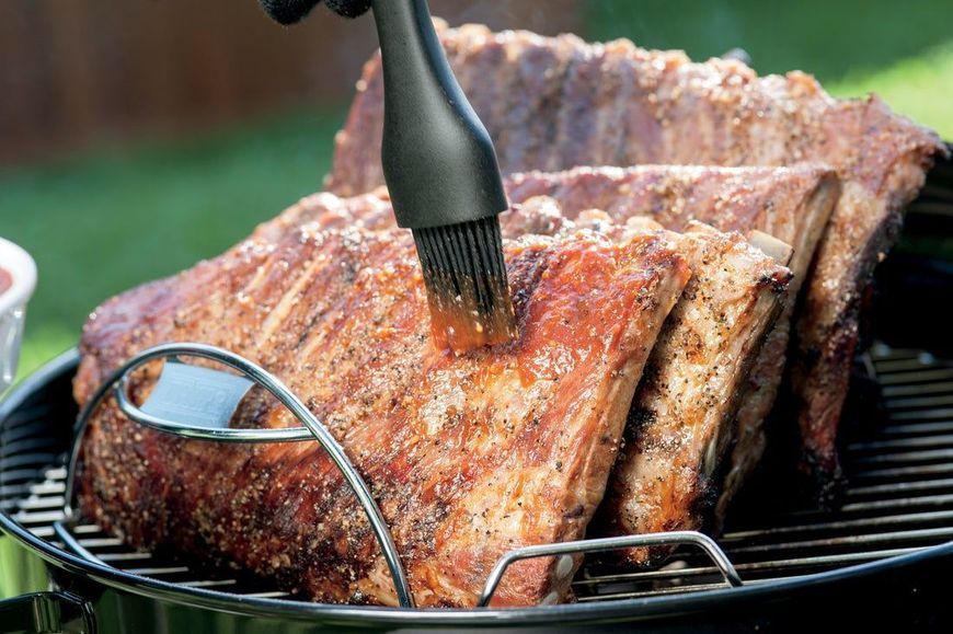 Решітка Weber для реберців &mdash; для вугільних грилей 47 см, Q 2000 + 6605 фото