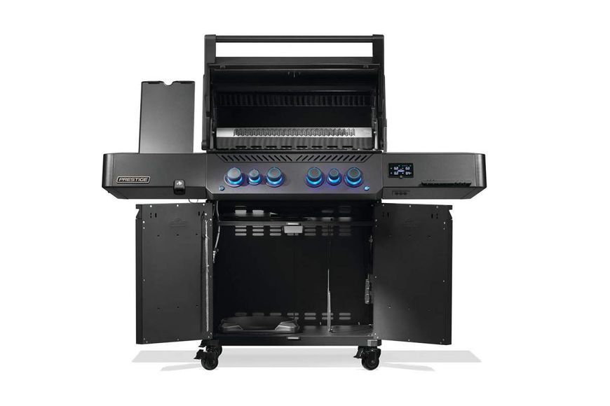 Газовый гриль Napoleon Prestige Phantom 500 Connected, с 4-мя основными горелками, задней инфракрасной горелкой и боковой SIZZLE ZONE, черный матовый ВЕРТЕЛ В КОМПЛЕКТЕ P500VXRSIBPK-PHM фото Газовый гриль Napoleon Prestige Phantom 500 Connected, с 4-мя основными горелками, задней инфракрасной горелкой и боковой SIZZLE ZONE, черный матовый ВЕРТЕЛ В КОМПЛЕКТЕ P500VXRSIBPK-PHM фото
