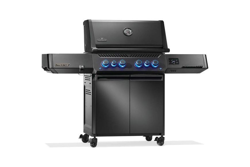 Газовый гриль Napoleon Prestige Phantom 500 Connected, с 4-мя основными горелками, задней инфракрасной горелкой и боковой SIZZLE ZONE, черный матовый ВЕРТЕЛ В КОМПЛЕКТЕ P500VXRSIBPK-PHM фото Газовый гриль Napoleon Prestige Phantom 500 Connected, с 4-мя основными горелками, задней инфракрасной горелкой и боковой SIZZLE ZONE, черный матовый ВЕРТЕЛ В КОМПЛЕКТЕ P500VXRSIBPK-PHM фото