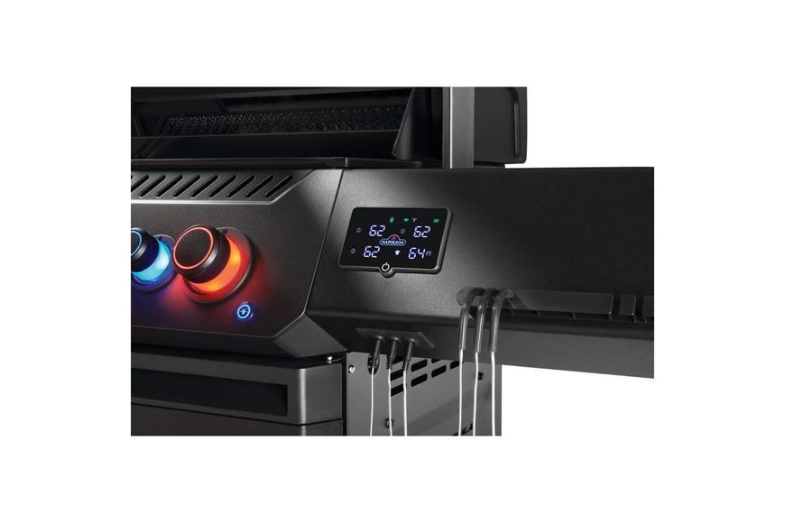 Газовый гриль Napoleon Prestige Phantom 500 Connected, с 4-мя основными горелками, задней инфракрасной горелкой и боковой SIZZLE ZONE, черный матовый ВЕРТЕЛ В КОМПЛЕКТЕ P500VXRSIBPK-PHM фото Газовый гриль Napoleon Prestige Phantom 500 Connected, с 4-мя основными горелками, задней инфракрасной горелкой и боковой SIZZLE ZONE, черный матовый ВЕРТЕЛ В КОМПЛЕКТЕ P500VXRSIBPK-PHM фото