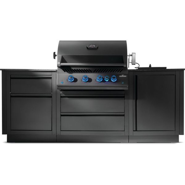 Встроенный газовый гриль Napoleon 700 Series 32, черный, с вертелом BIG32RBPMK-1-UA фото