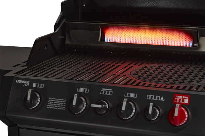 Газовий гриль Enders MONROE PRO 4 SIK Turbo - SHADOW + набір для підключення  8385K фото