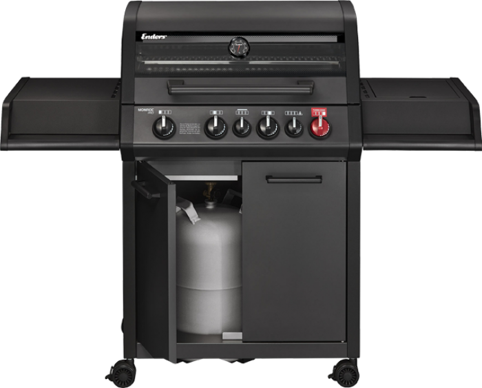 Газовий гриль Enders MONROE PRO 4 SIK Turbo - SHADOW + набір для підключення  8385K фото