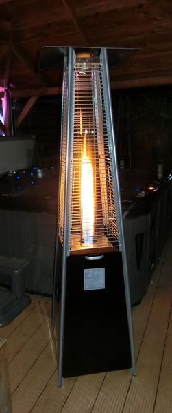 Уличный газовый обогреватель Activa Pyramide Cheops II Black (9,3 кВт) new 13610S фото